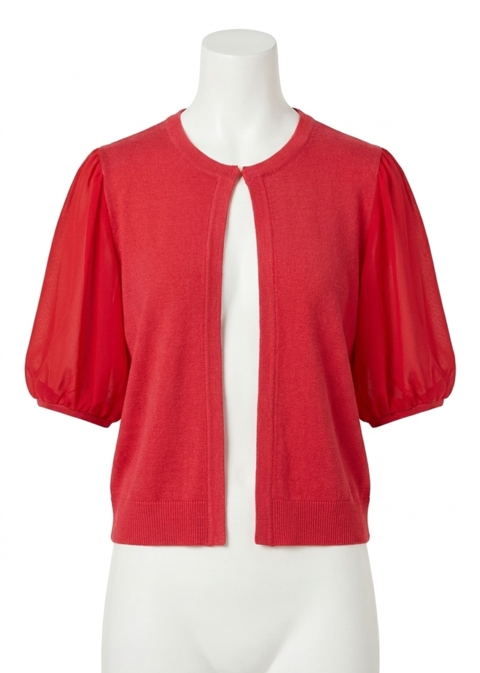 NEW FDJ eliana elbow sleeve cardigan in rouge